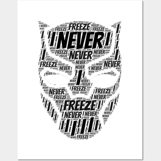 I never Freeze Superhero Panther shirt Wall Art by kmpfanworks